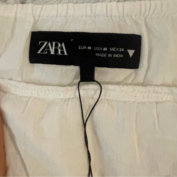NWT Zara cropped linen shirt - Picture 6 of 9
